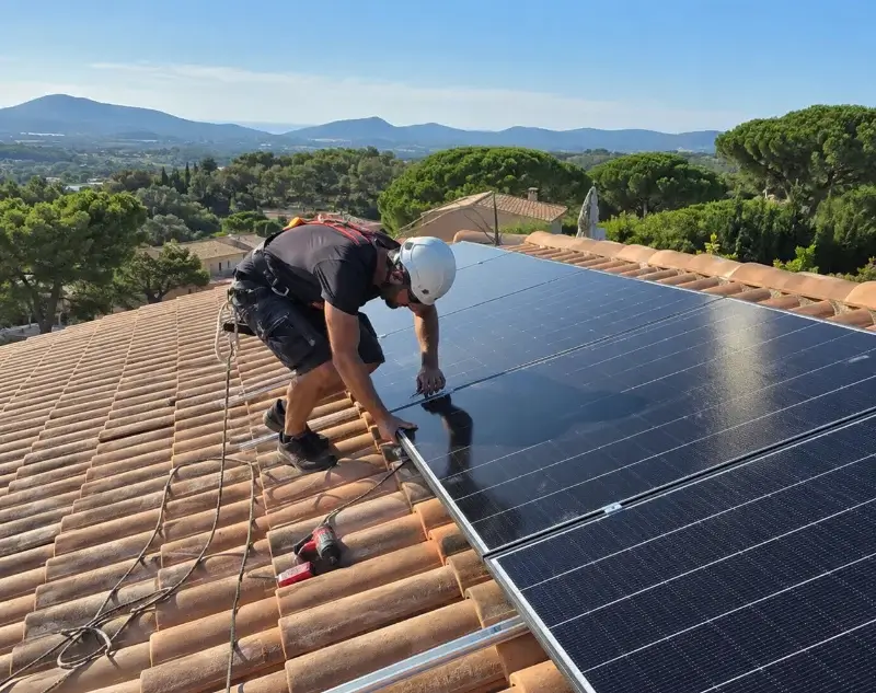Installateur panneaux solaires Sainte-Colombe-de-la-Commanderie — pose photovoltaïque sur toiture