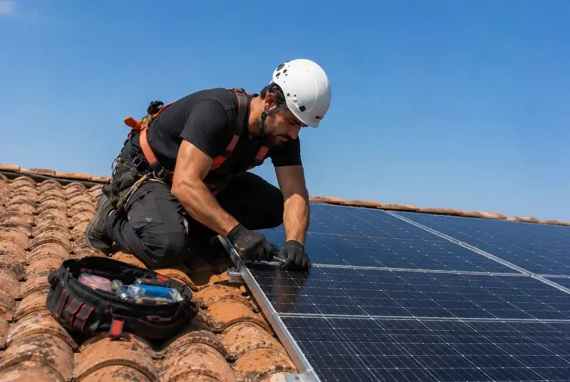 Maintenance et monitoring de panneaux solaires à Sainte-Colombe-de-la-Commanderie