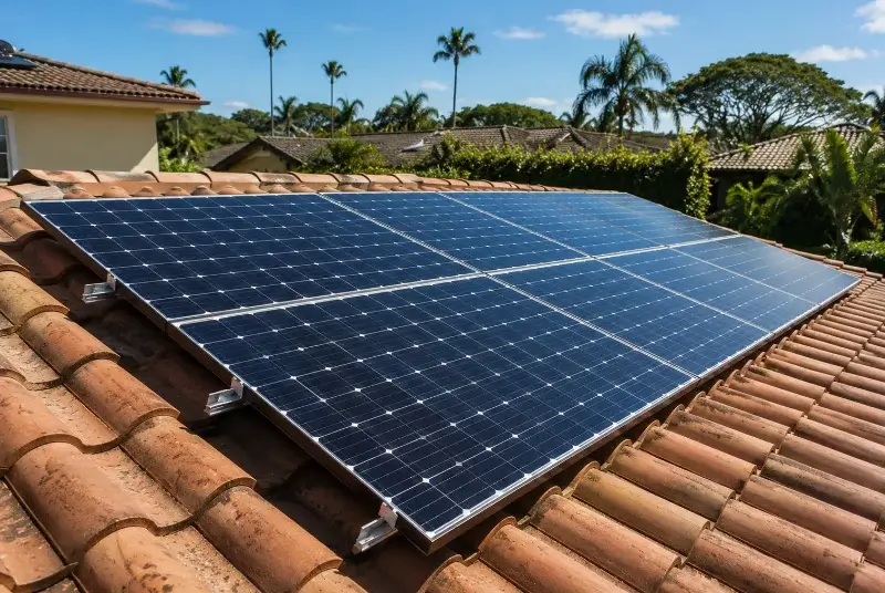Installation de panneaux solaires à Sainte-Colombe-de-la-Commanderie